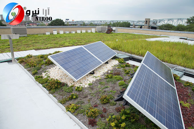 سقف های سبز کارایی پنل خورشیدی را بهبود می بخشد